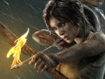 Lara Croft fire arrow